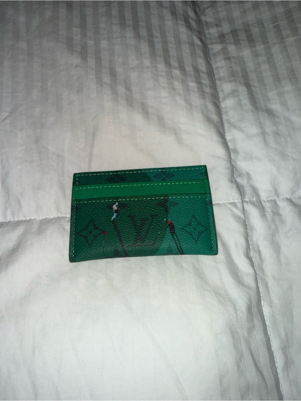 Green Golf LV Card Holder
